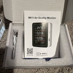 5in1 Formaldehyde Carbon Dioxide Detector TVOC Temp Humidity Air Quality Monitor