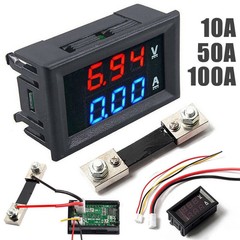 DC 100V Voltmeter,Ammeter,Volt Amp Meter Voltage Current Tester With Shunt