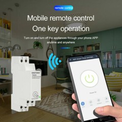 Smart WiFi DIN Rail 16A 100-240V Power Consumption Energy Electric Meter
