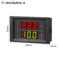 AC60-500V 100A Dual Display Voltage Current Meter Voltmeter Ammeter Single Phase
