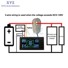 50A/100A/200A/400A Bluetooth Voltage Current Power Energy Meter Coulomb Counter