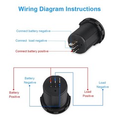 DC12-24V 0.1-10A Dual LED Digital Multimeter Amp Voltage Meter 2-in-1 Current…
