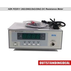 HZK PZ2511 20Ω/200Ω/2kΩ/20kΩ DC Resistance Meter High-Precision Milliohm Meter