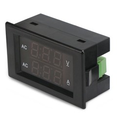 DROK Volt Amp Meter, AC 500V 200A Digital Voltmeter Ammeter Panel, 0.39 Inches L