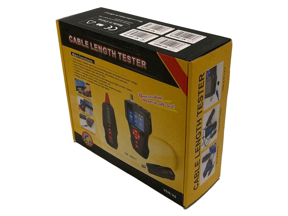 NF-8601 Cable Length Tester for RJ45 RJ11 BNC Cable with PING POE function