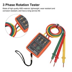 3 Phase Rotation Meter AC 60-600V Digital Tester SM852B ABS Clips Factory