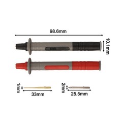 Multimeter Test Probes 2pcs with 8 Replaceable Copper and Gold Needles