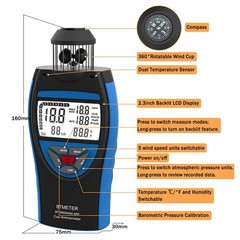 Hiking Companion Digital Anemometer with Wind Speed Measurement Capabilities
