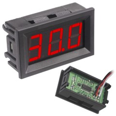 50pcs Digital Voltmeter 3 Wire 0.56″ DC0-40V External Power Supply Voltage Meter