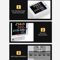 -phase Electricity Meter Household Intelligent Electric Meter Guide I1H2