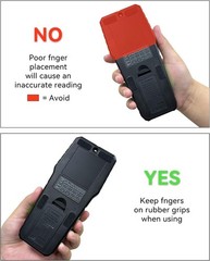 Pinless Moisture Meter for Walls, Wood, Non-Invasive Moisture Detector with Deep