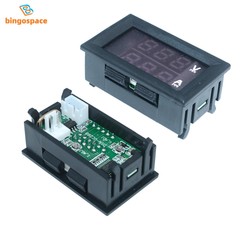 DC 100V 100A Voltmeter Ammeter Blue + Red LED Dual Digital Volt Amp Meter Gauge