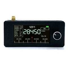 Portable Black Receiver With Built In Antenna For Clear Signals SI4732