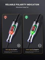 WINAMOO Automotive Test Light with 3-48V LED Digital Voltage 3V-48V, black