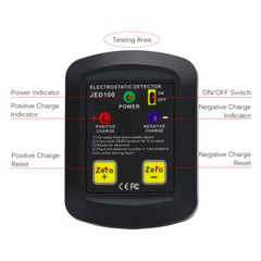 -size Electrostatic Detector Portable Electrostatic Tester 100V~20KV Z6G2