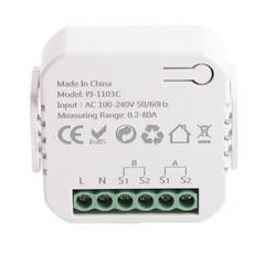 Smart WiFi Energy Meter Single Phase Electricity Meter With 2PCS 80A Clamp