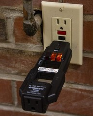 ET200 AC Line Splitter and GFCI Outlet/Receptacle Tester with 5 Visual Indica…