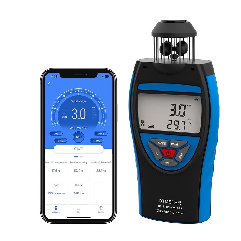 Hiking Companion Digital Anemometer with Wind Speed Measurement Capabilities