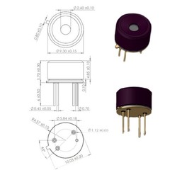 MLX90640 Sensor 3.3V Supply Voltage FOV 55×35 Or 110×75 For Presence Detection