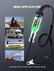 Automotive Test Light with 3-48V LED Digital Display, Automotive Circuit Tester