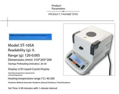 Halogen Rapid Moisture Analyzer; Moisture Content and Solid Content Tester