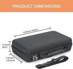 RAIACE Hard Travel Storage Case Compatible with Klein Tools ET310 AC Black