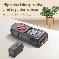 Portable Digital Manometer Differential Air Pressure Gauge HVAC Gas Meter Tester