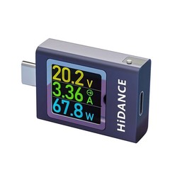Advanced USB C Watt Meter Measures Temperature Timing Max Values High Precision