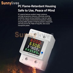 DC 14-600V 63A Rail Type Multifunctional Single Phase 4-in-1 DC Energy Meter