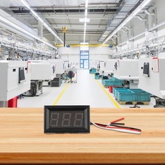 LED Digital DC Voltmeter with Convenient Wiring Reverse Connection Protection