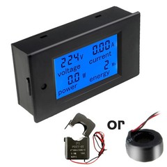 AC80-260V 0-100A 4 in 1 Digital Voltmeter Power Energy Watt Meter Voltage Tester