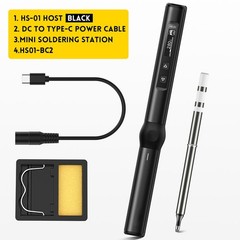 HS01 Portable Soldering Iron PD 65W with Adjustable Temperature and PID Control