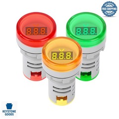 3-Pack AC Voltage LED Display Voltmeters 60-500V Signal Panel