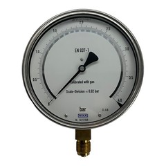 WIKA 312.20.160 pressure gauge precision gauge 4 bar G1/2B bottom 160 mm