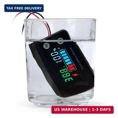 IPX7 Waterproof Battery Monitor12v 24v 36v 48v 60v 72v,Car Motorcycle Golf cart