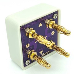 Gold Plated 4 Wire Short Socket Resistance Calibration Tool Designed for DMMs