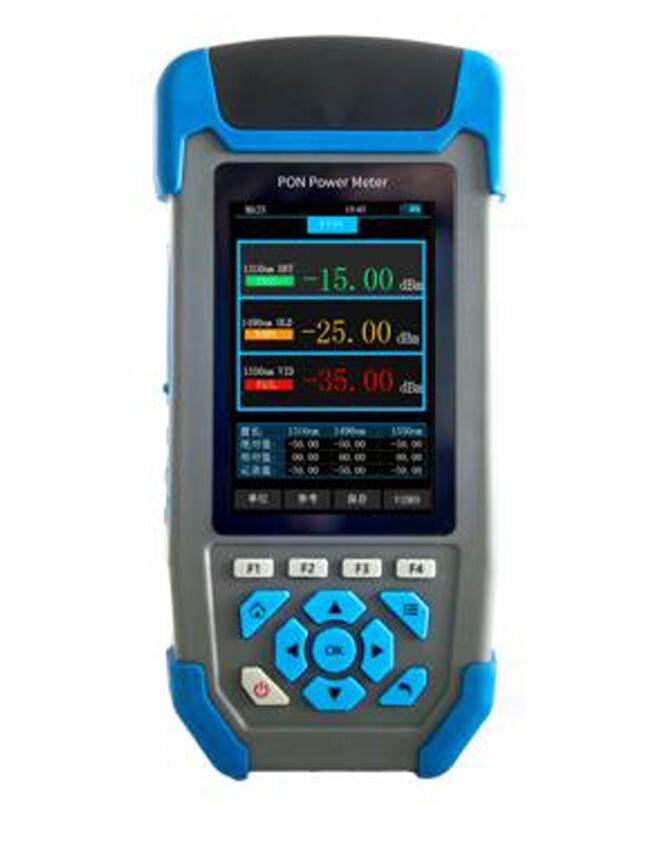 Handheld Optical Network Power Meter PON Power Meter With OPM Uncertainty ≤0.5db