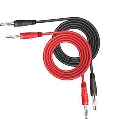P1041 2PCS 1000V 15A Dual 4mm Banana Plug Copper Multimeter Test Leads Soft Test