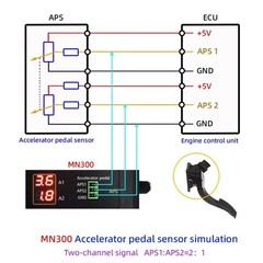 With 0 1 To 0 9V Oxygen Signal Output Automotive MN300 Sensor Simulator