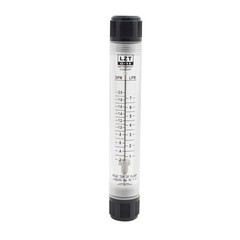 1-7 LPM Inline Clear Acrylic Water Flowmeter 1/2″ Dia Threads