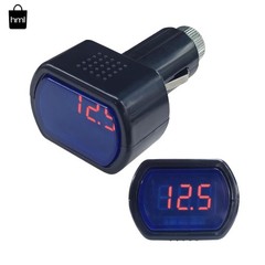 Car LED Digital Voltmeter DC 12V/24V Cigarette Lighter Voltage Meter Volt Gauge