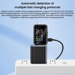 High Quality USB Type C Multimeter Voltage Current Tester with LCD Display