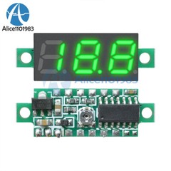 10PCS Mini DC 0-100V 0.28″ 3-Digit Voltmeter LED Voltage Panel Meter 3 Wire