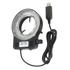 Adjustable Brightness LED Ring Light for Optical Instruments USB Powered