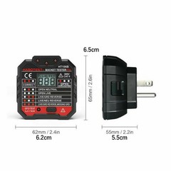 US HT106B Advanced Electric Socket Tester GFCI Test Mains Fault Checker s