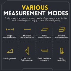 FNIRSI IR40 Smart Rangefinder Laser 40M Tape Measure Digital Distance Meter New