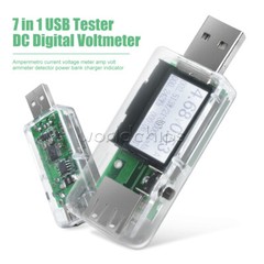 USB Charger Detector Current Voltage Voltmeter Ammeter Digital 7 in 1 LCD Tester