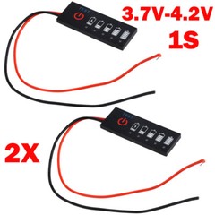 2x 1S Battery Level Indicator 18650 Lipo Li-ion Capacity Tester Meters 3.7V-4.2V