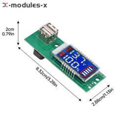 LCD Digital Battery Voltmeter Capacity Tester Module USB Battery Level Indicator