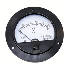 US Stock AC 0 ~ 250V Round Analog Volt Pointer Needle Panel Meter Voltmeter